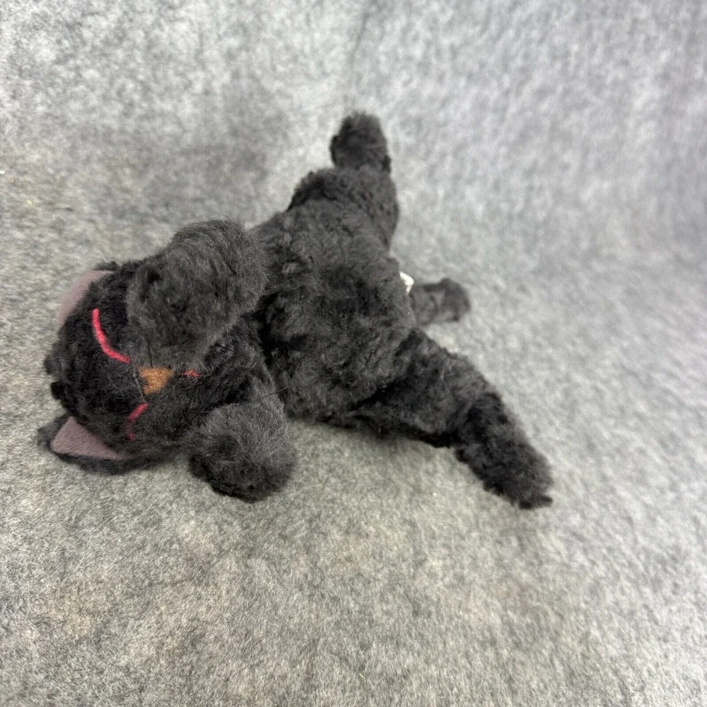 Pomely Naito Design Black‎ Kitty Cat Plush Sewn Face Stuffed Animal RARE